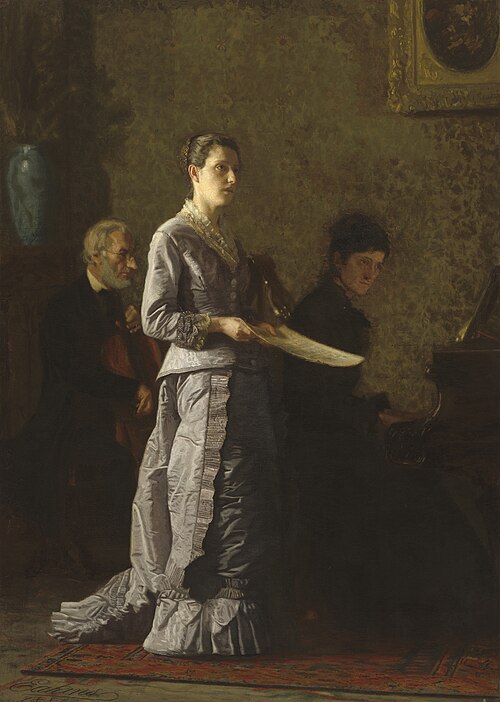 Singing a Pathetic Song, 1881, Thomas Eakins