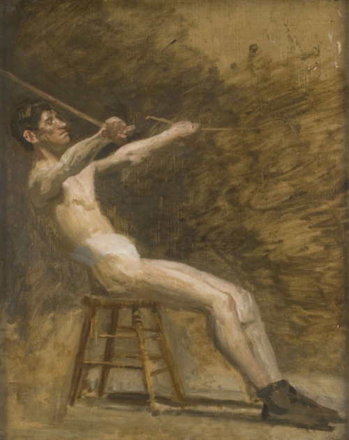 Billy Smith (Sketch for Between Rounds), 1898, Thomas Eakins