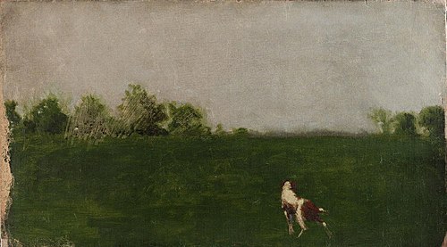 Landscape with a Dog, 1874, Thomas Eakins
