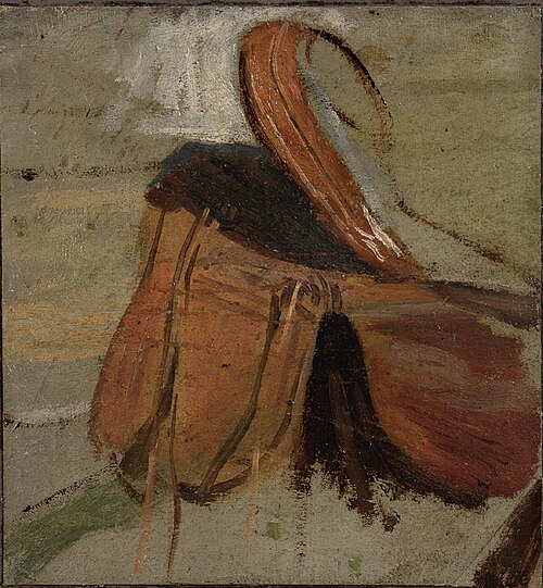Selle (étude pour Cowboys in the Bad Lands), 1887, Thomas Eakins