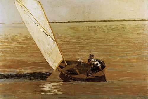Sailing, 1875, Thomas Eakins