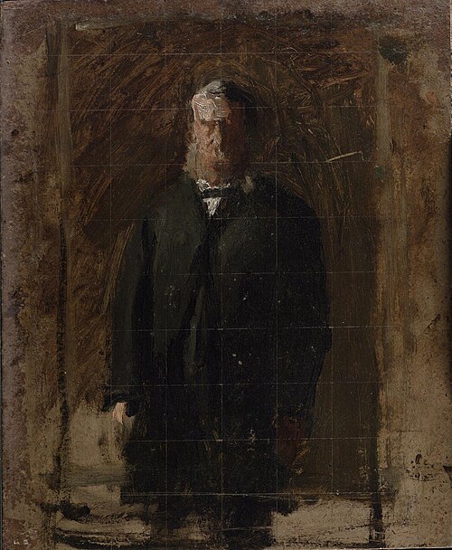Esquisse pour le portrait du Professeur George F. Barker, 1886, Thomas Eakins