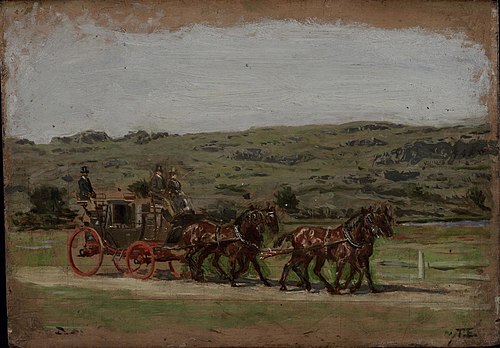 Étude pour The Fairman Rogers Four-in-Hand, 1879, Thomas Eakins