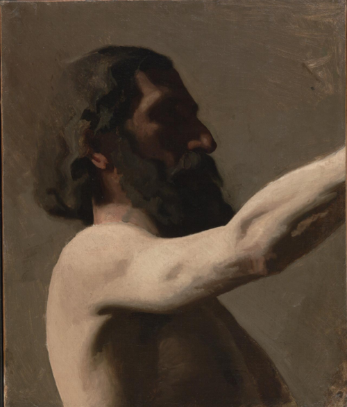 Study of a Nude Man, 1869, Thomas Eakins