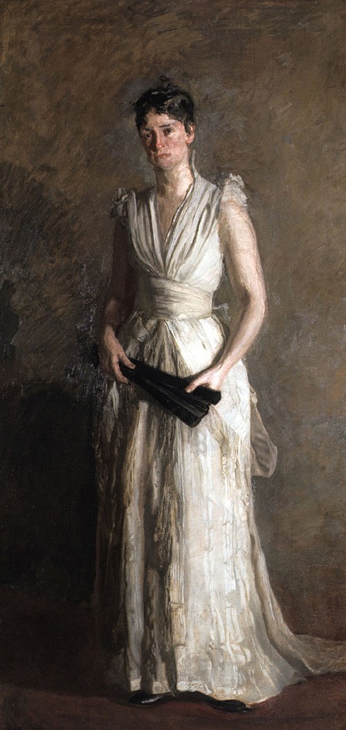 The Black Fan (Portrait of Mrs. Talcott Williams), 1891, Thomas Eakins