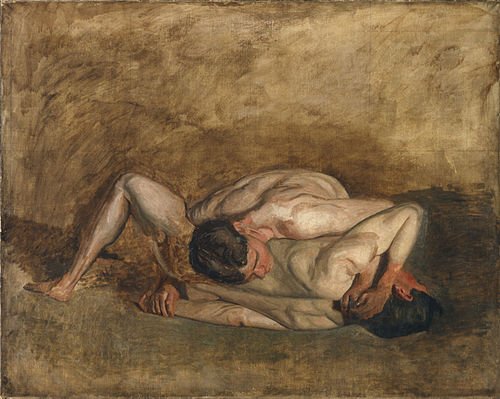 Wrestlers, 1899, Thomas Eakins