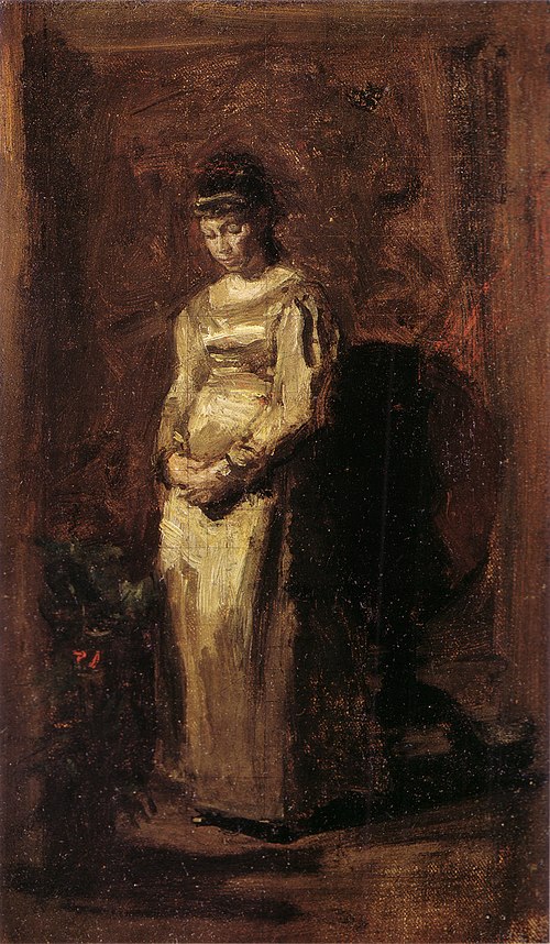 Fifty Years Ago (Young Girl Meditating): Study, 1877, Thomas Eakins