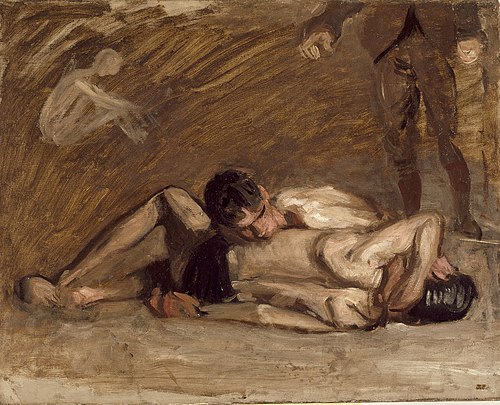 Wrestlers, 1899, Thomas Eakins