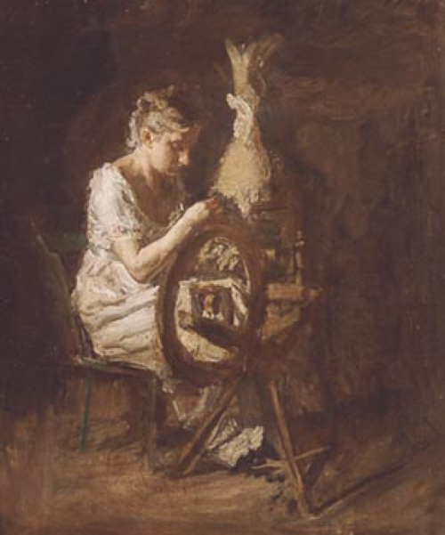 The Spinner, 1876, Thomas Eakins