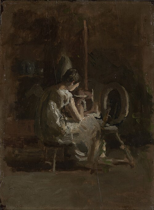 Sketches for “Home-Spun”, (recto and verso), 1881, Thomas Eakins