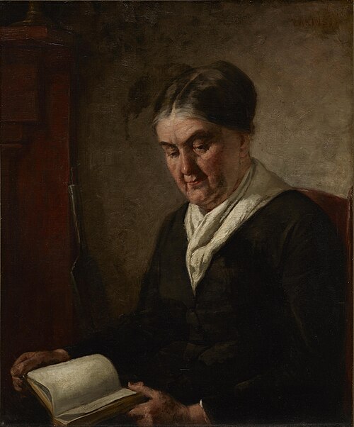 Portrait of a Woman Reading, , Thomas Eakins