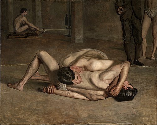 Les Lutteurs, 1899, Thomas Eakins
