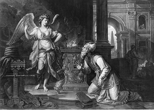 Der Engel erscheint Zacharias, 1697, Victor Honoré Janssens