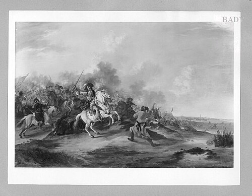 the battle against the Turkish near Vienna, 1643, Dirk Stoop