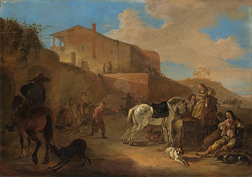 The hunting party, 1649, Dirk Stoop