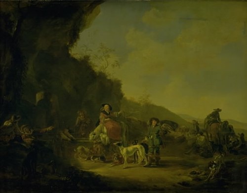 Rest During the Hunt, 1643, Dirk Stoop