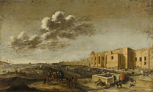 View of Belem Monastery near Lisbon, 1665, Dirk Stoop