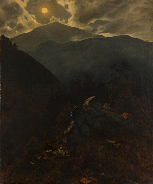 Moonlight on the Schorn, 1879, Richard Freytag