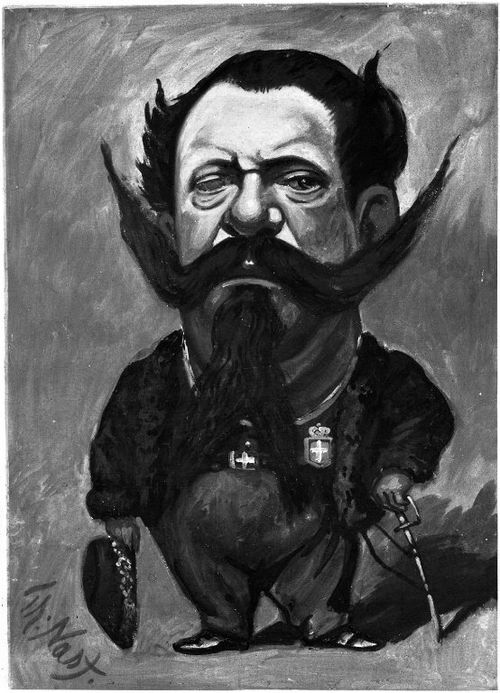 Caricature of King Victor Emmanuel II, 1866, Thomas Nast