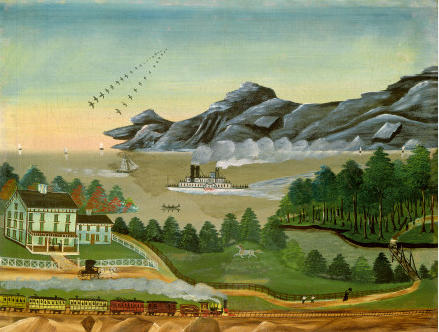 Geese in Flight, 1850, Leila T. Bauman