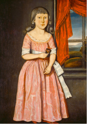 Girl in a Pink Dress, 1790, The Beardsley Limner