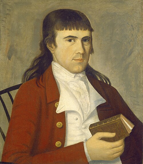 Portrait of a Man in Red, 1785, The Sherman Limner