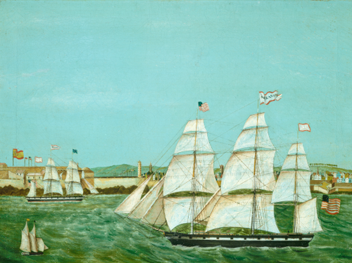 Ship "Arkansas" Leaving Havana, 1847, A. Hashagen