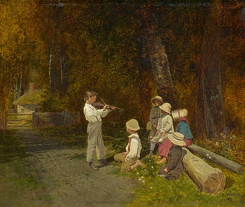 His First Appearance in Public, 1870, Charles Caleb Ward
