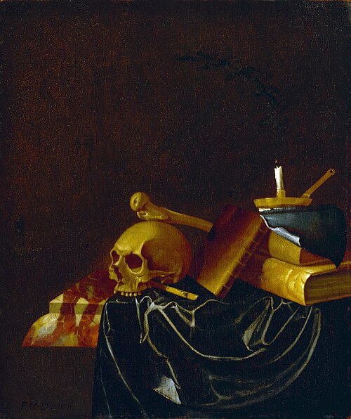 Vanitas Still Life, 1692, François van Daellen