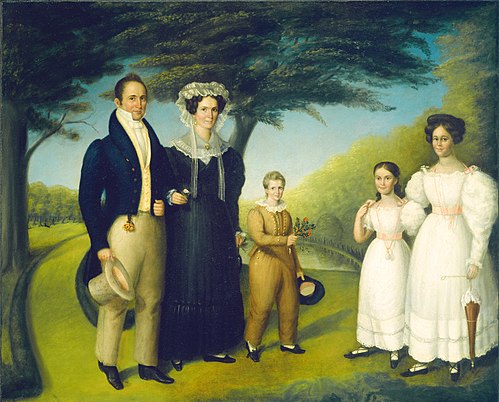 Dr. John Safford and Family, 1830, Reuben Rowley