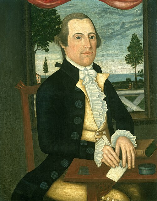 Captain Elisha Denison, 1790, The Denison Limner
