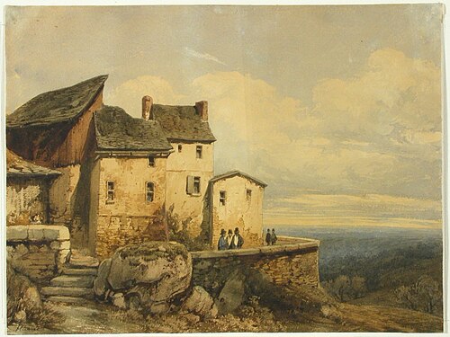 Parti från italienska bergen, , Alfred Hubert