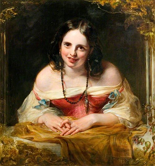 The Very Picture of Idleness, 1842, Richard Rothwell