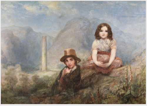 A Study from Nature - Glendalough - Guides to the Churches on the Look-out for Tourists' Baskets, , Richard Rothwell