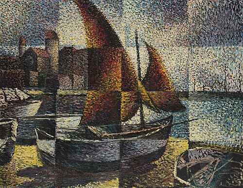 Bateaux de pêcheurs dans le sud de la France, 1944, Arthur Segal