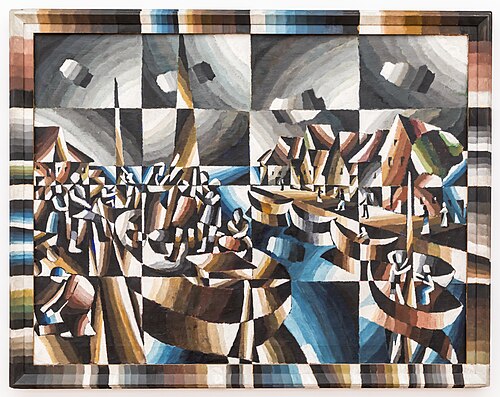 Der Hafen, 1921, Arthur Segal