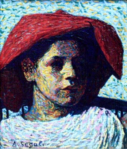 Girl with a red Hat, 1910, Arthur Segal