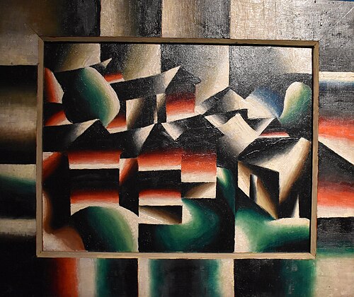 Rote Häuser II, , Arthur Segal