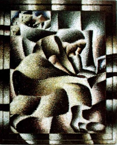 Woman reading, 1920, Arthur Segal