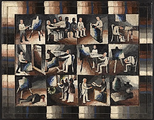 The Artist's Life on Earth "The Painter", 1921, Arthur Segal