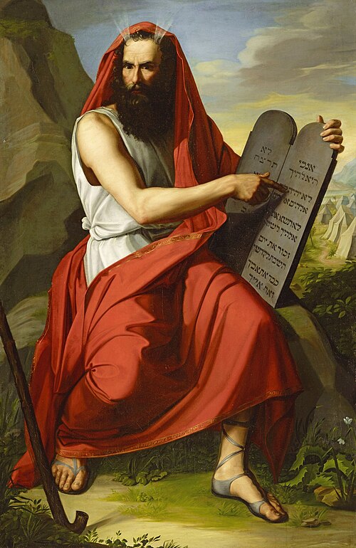 Moses with the Tablets of the Law, 1817, Moritz Daniel Oppenheim