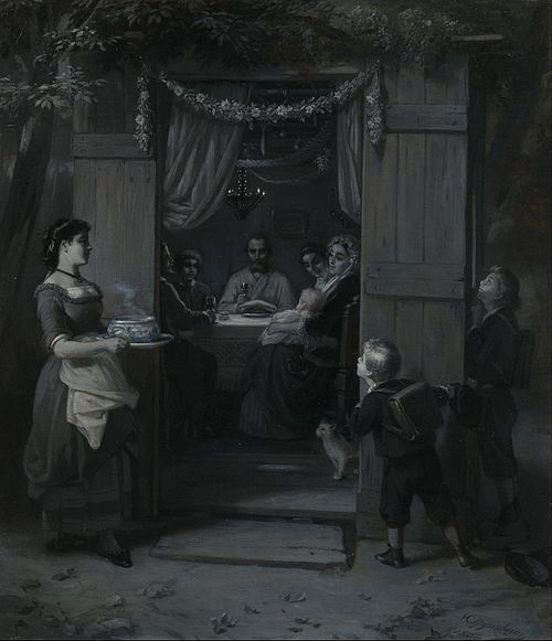 Sukkot (Feast of Tabernacles), 1867, Moritz-Daniel Oppenheim
