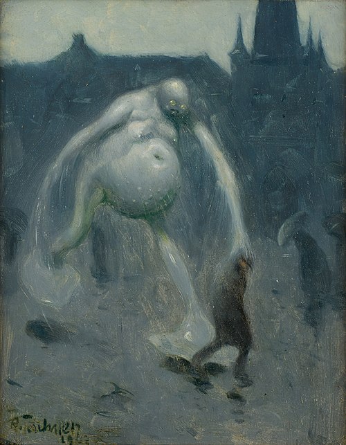 Platzregen, 1907, Richard Teschner