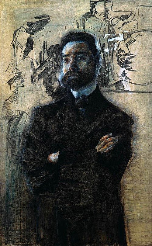 Портрет поета Валерія Брюсова, 1906, Mikhaïl Vroubel