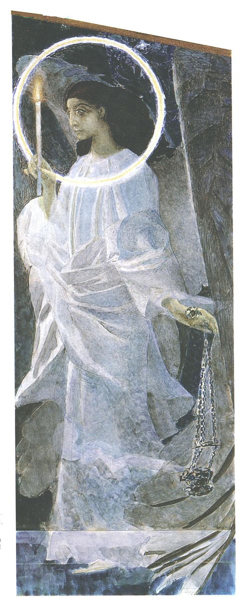 Ange au cierge et à l'encensoir, 1887, Mikhaïl Vroubel