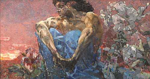 Le Démon assis, 1890, Mikhaïl Vroubel