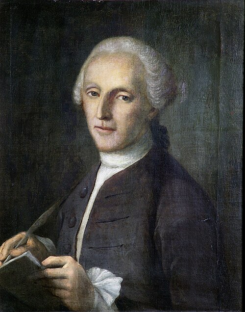 Portrait of German poet and writer Christian Fürchtegott Gellert, 1760, Adam Friedrich Oeser