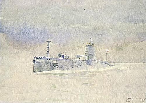 Submarine R-10 (SS-87) St. Thomas, Virgin Islands, 1940, Albert K. Murray