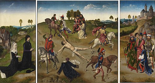 Triptyque du martyre de saint Hippolyte, 1468, Hugo van der Goes