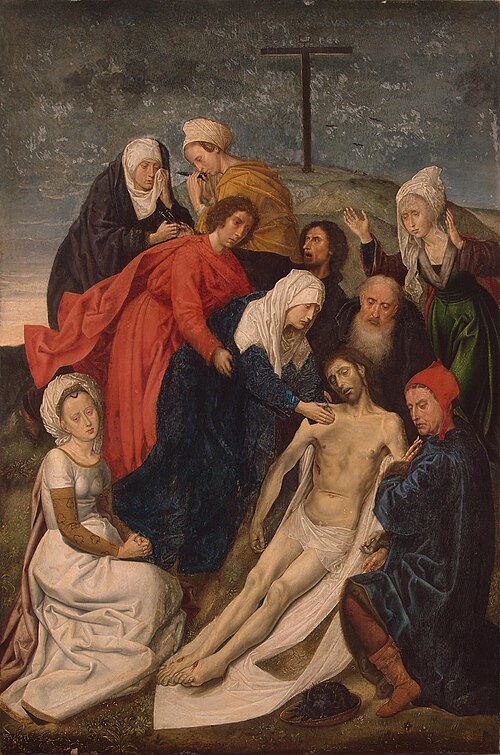 La lamentation sur le corps du Christ mort, 1450, Hugo van der Goes